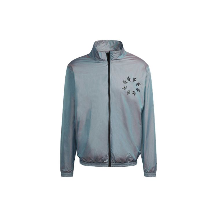 adidas Originals Adicolor Shattered Trefoil Track Top Iridescent Blue Men s H35655 S