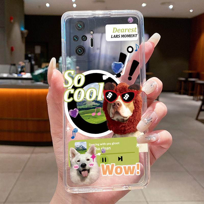 For Xiaomi Redmi Note 10 Pro / Note10 / Note 10S / Poco M5S Case Clear Luxury Butterfly Flower Transparent Soft TPU Phone Cover