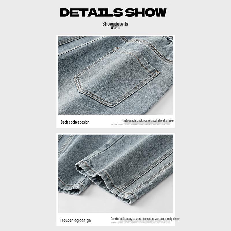 JEEP SPIRIT Men's Relaxed Straight-Leg Denim Jeans