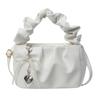 Cloud Pleated Small Square Bag Simple Casual Messenger Bag Bow Portable Shoulder Bag Women's Casual Versatile