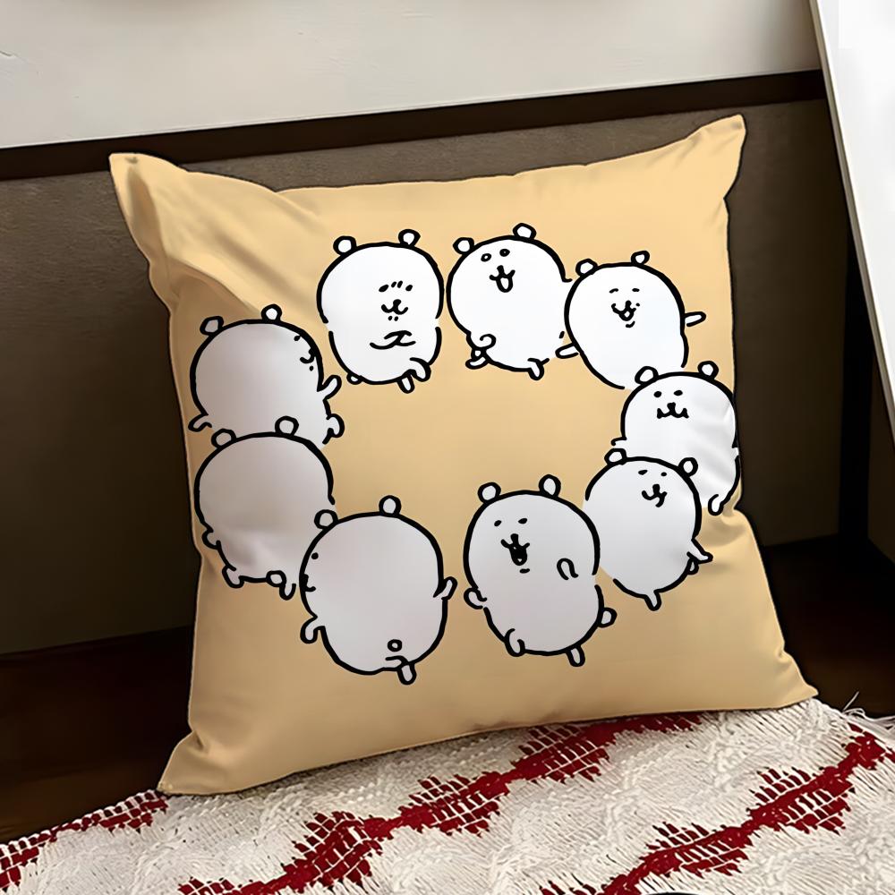 NNagano Cute BBear Cushion Cover Reversible Soft Durable Pillow Cover Home  Car MultiScene Use for Daily Comfort