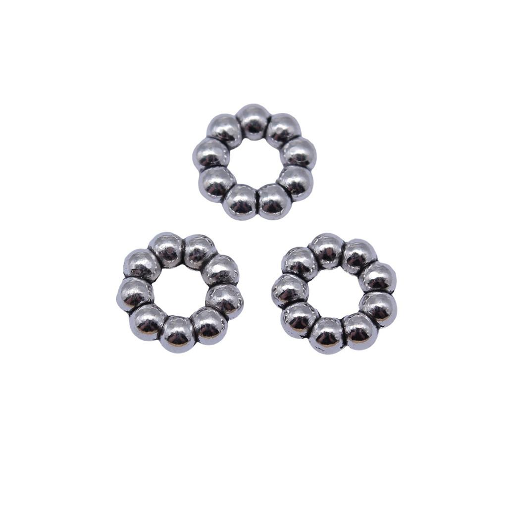 Large Hole Dot Spacer Beads Multi Color Charms For Bohemian Jewelry Findings
