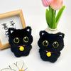 10Cm Cute Black Cat Plush Toy Doll Small Pendant Lovely Cats Keychains Girl Gift Plush Bag Pendant Bag Decoration