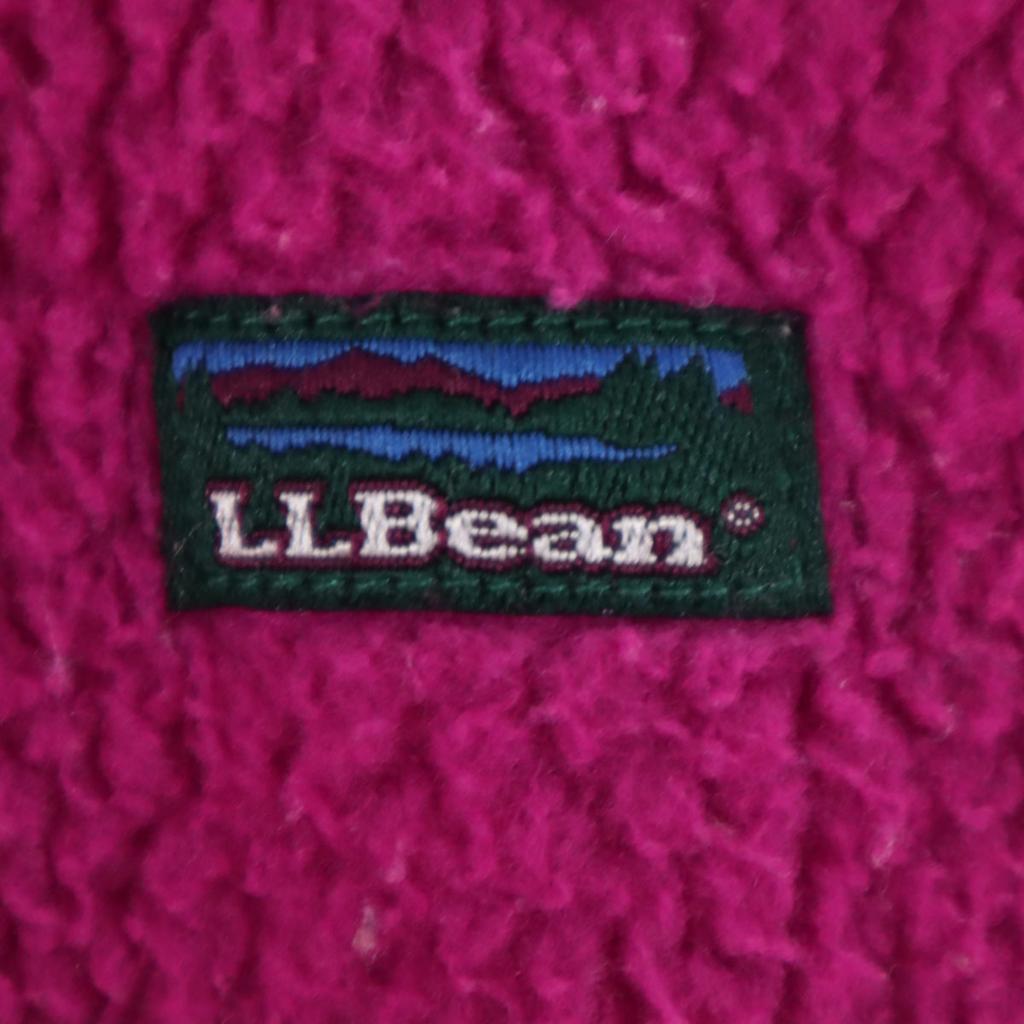 L.L.BEAN Lata 80. vintage Kurtka polarowa Czerwono-fioletowa Outdoor Dziecięca Używana