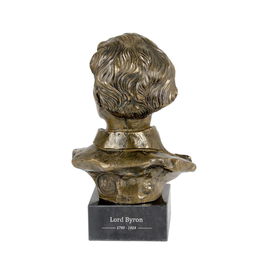 George Gordon Byron - Marmorbüste, Statuette einer berühmten Persönlichkeit, Dekoration für Büro, Schule und Hotel von der Marke Art-Dog