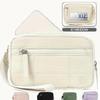 Women's Keychain Wallet The Wallet Zip Waterproof Nylon Card Wallet Pouch Wristlet Zip Card Case With Clear ID Window