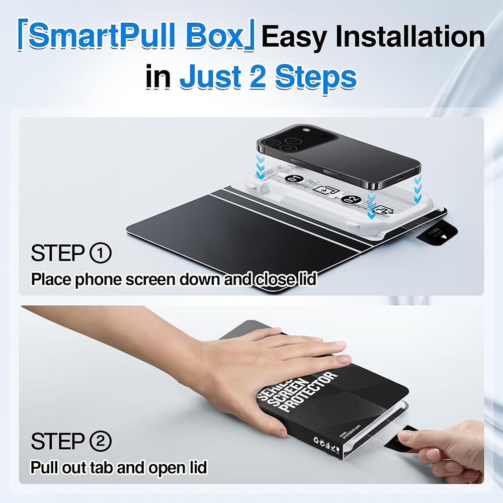3/1Pcs Easy Install Tempered Glass for IPhone 17 Pro Max 17 Air Anti-Spy/HD Clear Screen Protector Dust Removal Quick Paste Box