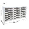 Sturdy Plastic 18/36/51/60 Slot Stamp Pad Rack Craft Stationery Holder with Mounting Hardware Easy Access Daily Use