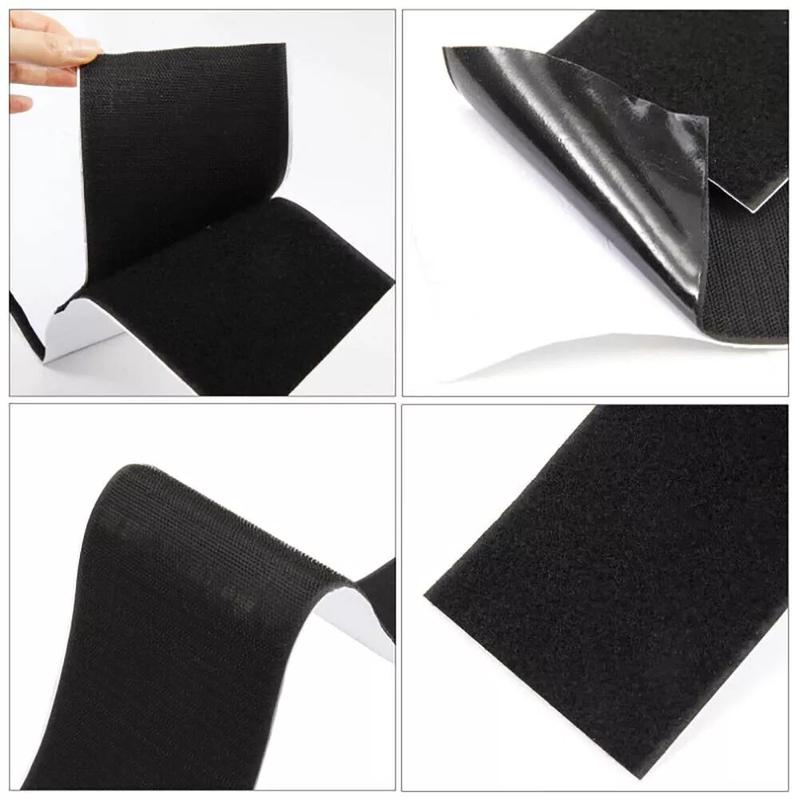 1Set Velcro Adhesives Licenses Plate Holder Frameless Black Weather-proof Number Plate Holder for Vehicles/Car/SUV Accessories