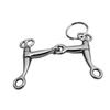 Alloy Horse Bit Charm Keychain Metal Key Ring Pendant Bag Decoration Fashion Backpack Accessory for Men and Women