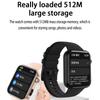 New 512M Memory Smart Watch With Camera Video Recording Health Monitoring Sports Fitness Bluetooth Call Waterproof Smartwatch
