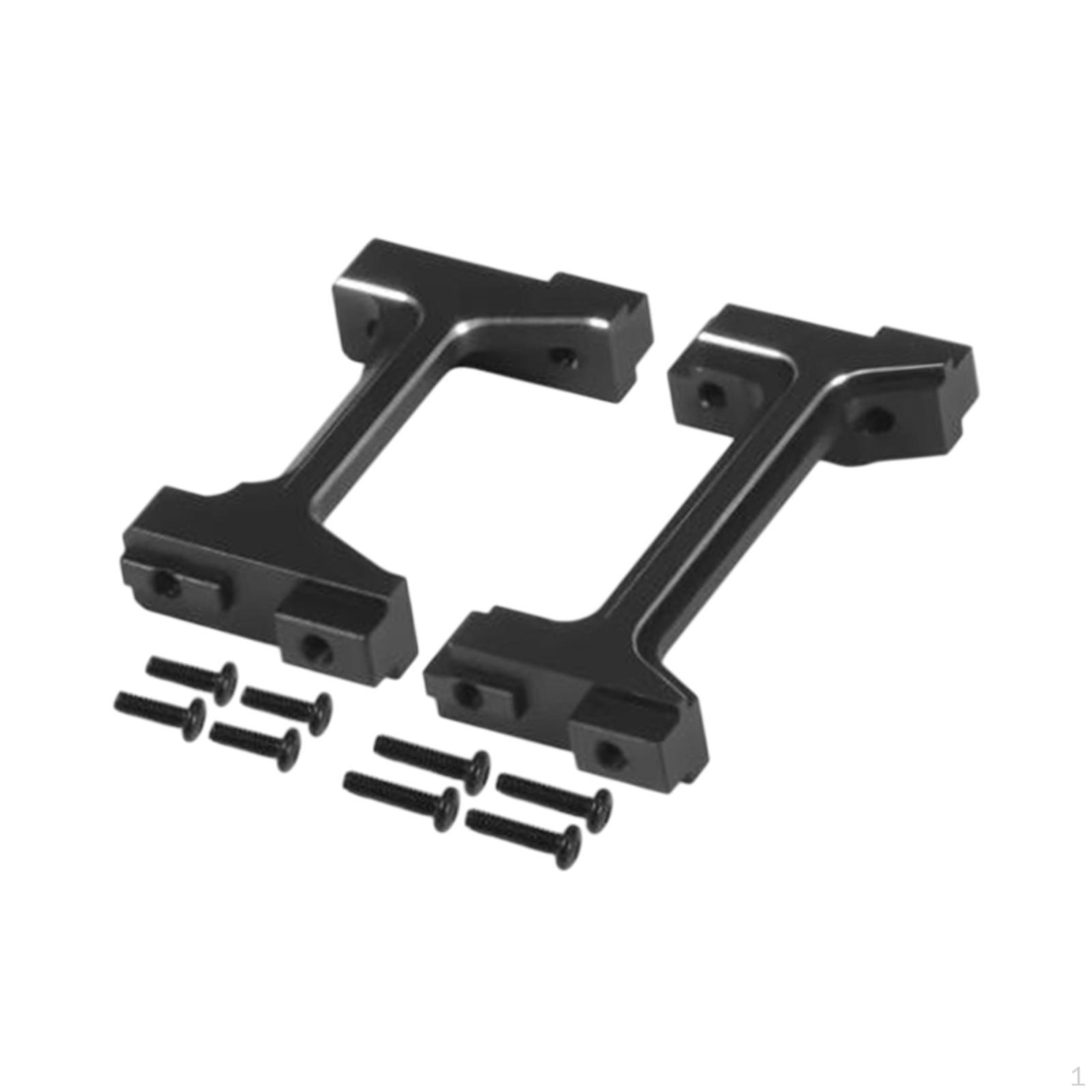 

Переднє заднє кріплення для бампера з алюмінієвого сплаву, легко встановлюється, міцна, заміна частини для оновлення RC автомобіля TRX4M чорний