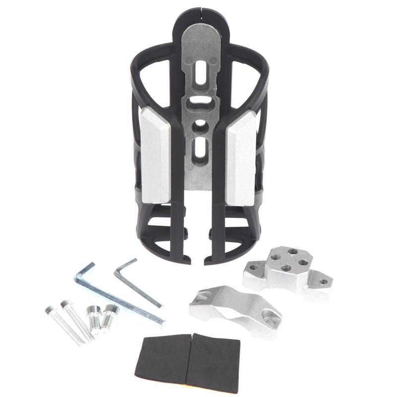 Universal Motorcycle Water Bottle Holder Durable Construction Adjustable Mount For Motorbike Rides Road Trips Travel