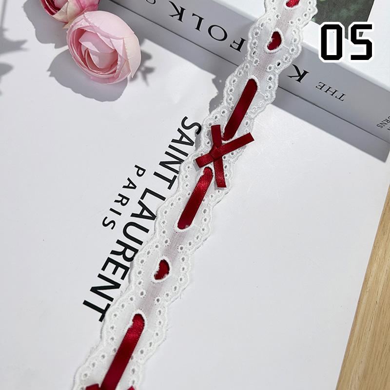 1Yard Bow Pleated Lace Ribbon Handmade Diy Decoration Baby Clothes Skirt Hem Edge Clothing Lace Curtains Home Decor Accessories