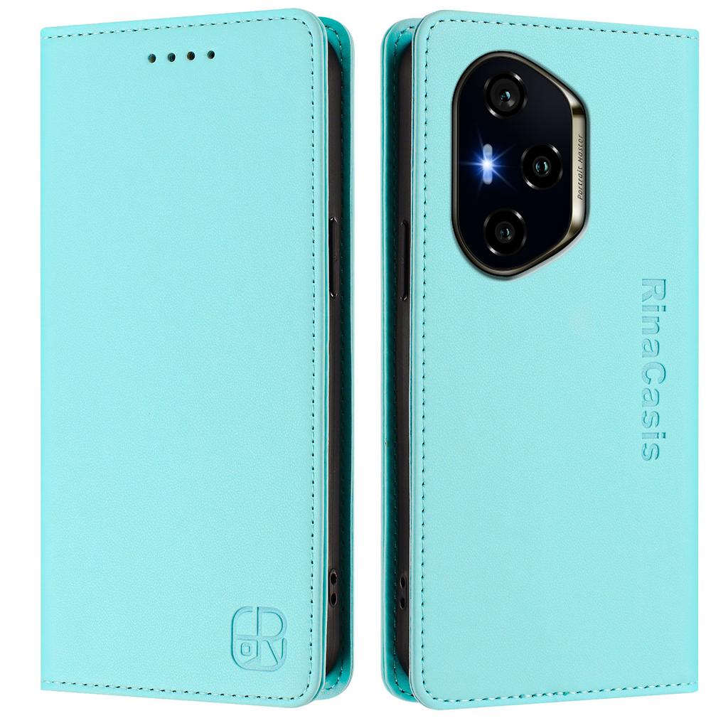 For Honor 400 5G (Global) Leather Case RINACASIS RC01 Phone Cover with RFID Blocking Wallet Stand