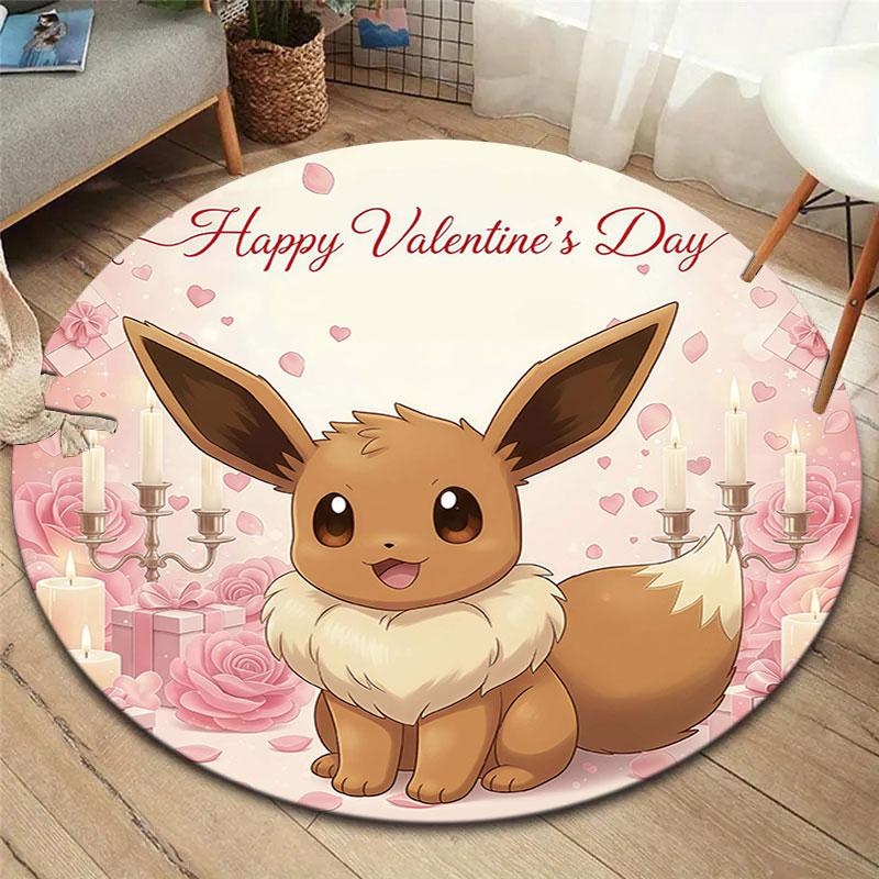 Pink fantasy Round Area Rug,Carpet Rug for Living Room Bedroom Sofa Playroom Decor,Non slip Floor Mat 80cmx80cm