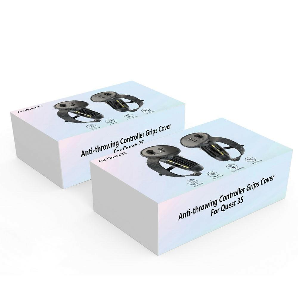 1 Pair For Meta Quest 3S Controller Silicone Case Anti-Slip Anti-Drop Grip Cover