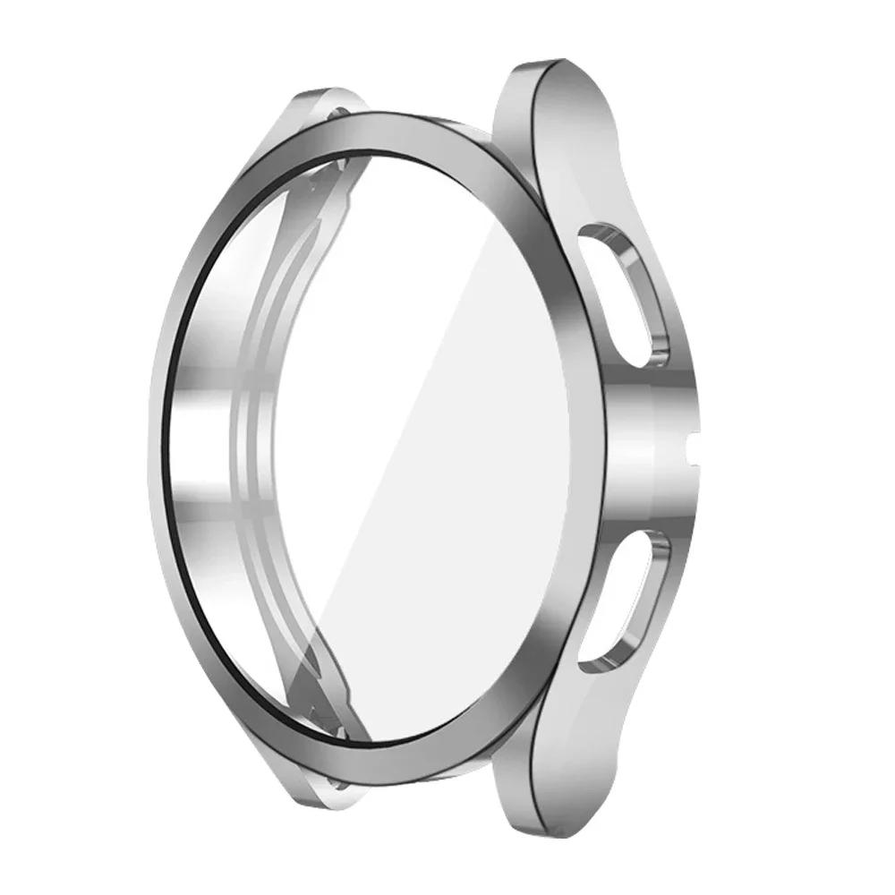 For Samsung Galaxy Watch 7 6 5 4 40mm 44mm 5pro 45mm Band+case TPU Bumper 6classic 47mm 43 Stainless Steel Strap Protector Case