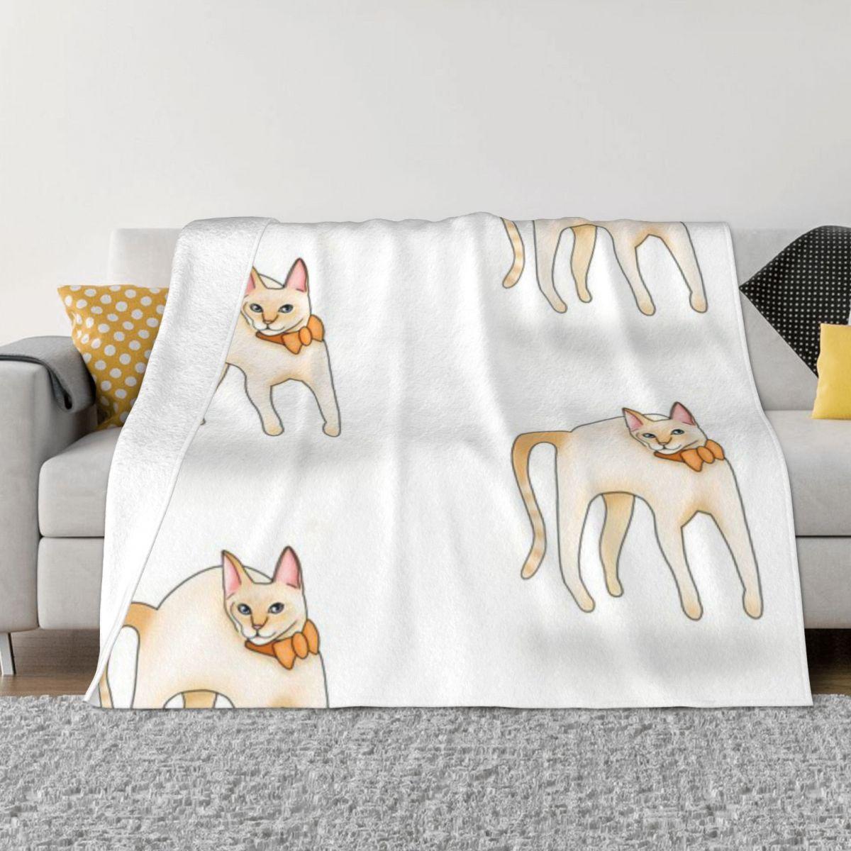 Flame Point Siamese Custom Gift An Ultra-Soft Micro Fleece Blanket 50x60in