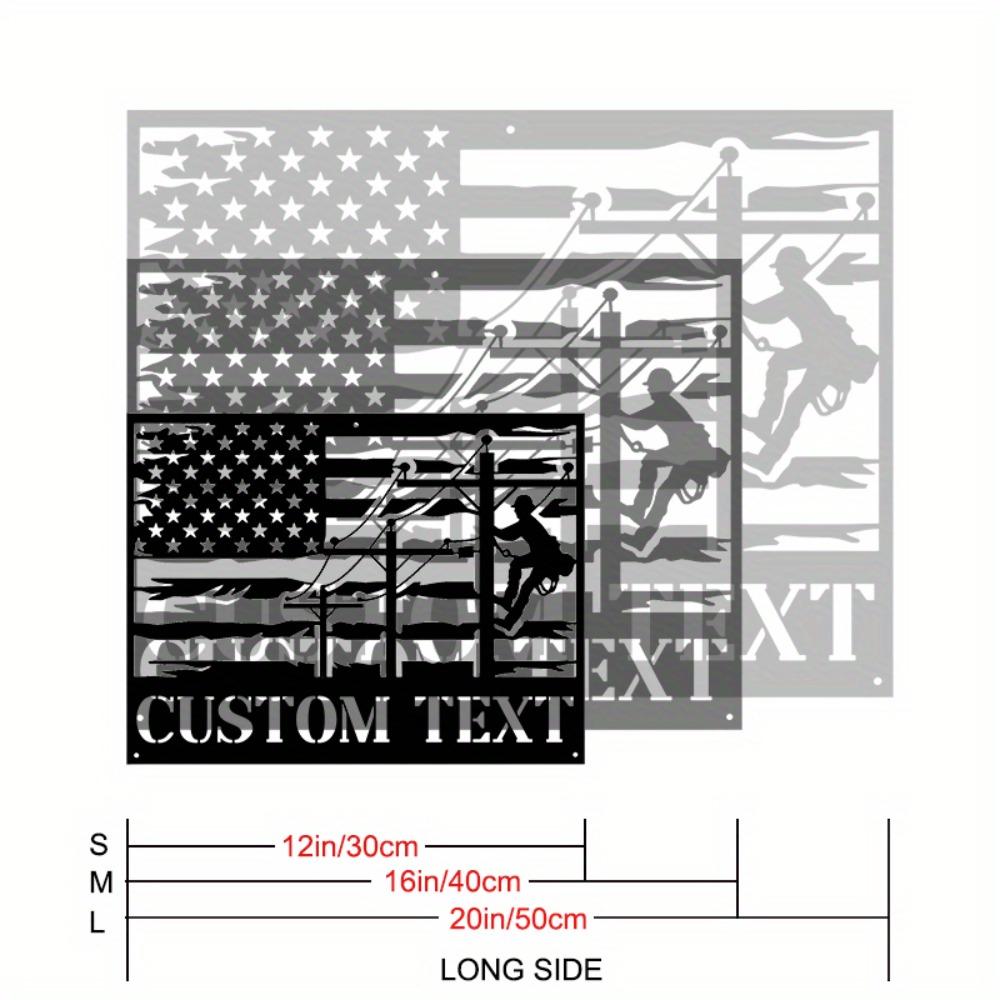 

Metal Wall Art USA Flag Decor Classic Design for Home Kitchen Office Gift S