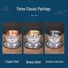 Shield Point Individual Copper Hot Pot with Alcohol Burner