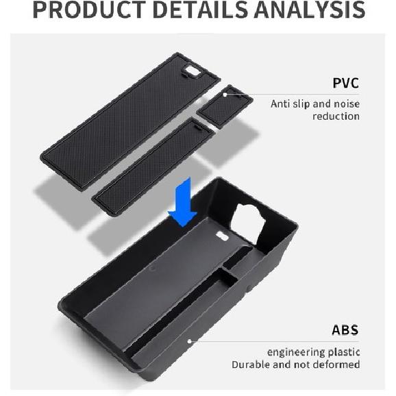 Center Console Organizer Tray for 2025 Toyota Camry Sedan Armrest Storage Box