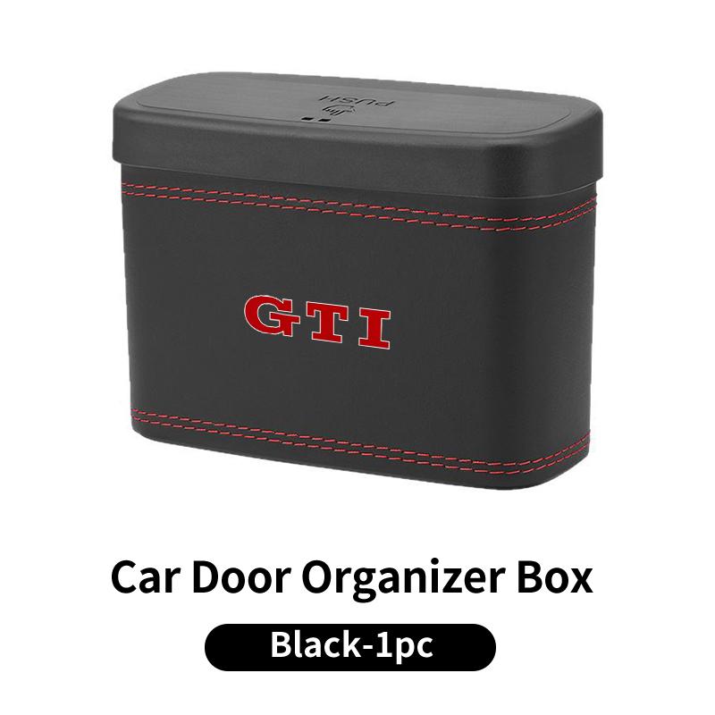 Car Push-Button Style Square JDJ5IS5Y Leather Multi Functional Organizer Box Trash Can For VW GTI Tiguan Passat B5 B6 B7 CC Jetta MK5 MK6
