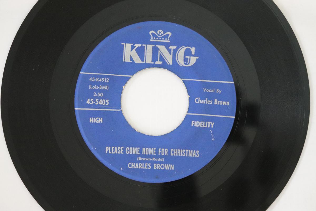 

7-дюймовая пластинка CHARLES BROWN AMOS MILBURN Please Come Home For Christmas Ch 455405 King Records 1960 США SoulFunk Б/у