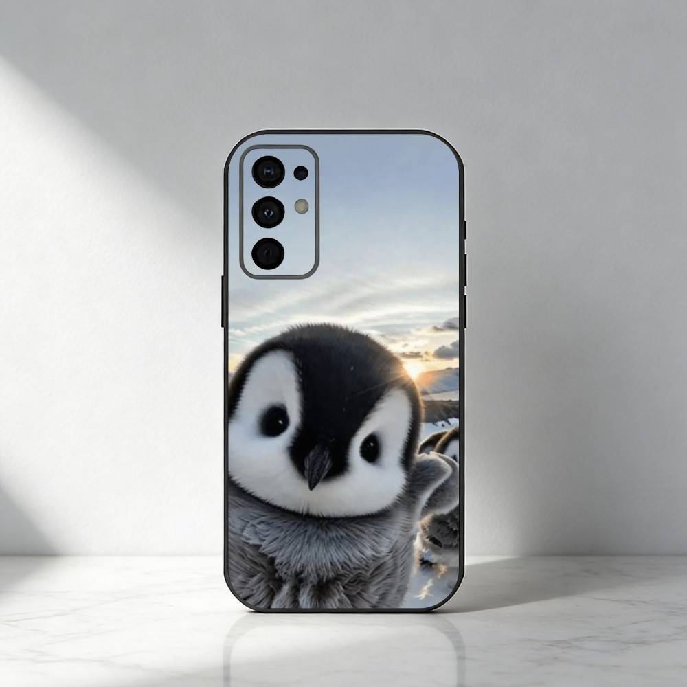 

Penguin Phone Case For Samsung S25,S24,S21,S22,S23,S30,Ultra,S20,Plus,Fe,Note,5G Black Cover Samsung S26ULTRA