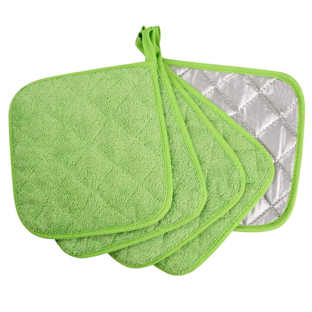 Microwave Oven Gloves Kitchen High Temperature -Scalding Thick Cotton Gloves (Set Of 2)