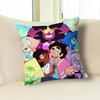 S-Steven Cartoon U-Universe Pillow Cases for Bedroom Living Room Sofa Home Decor Polyester Cushion Cover with Zipper