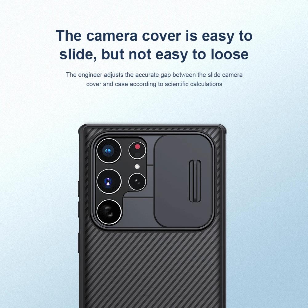 For Samsung Galaxy S22 Ultra Phone Case,NILLKIN Camera Protection Slide Protect Cover Lens Protection Case for Galaxy S22 Ultra