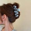 Hair Claw Clip Wavy Candy Color Non Slip Strong Hold Elegant Large Women Long Thick Thin Curly Hair Clamp Fashion Hair Accessories
