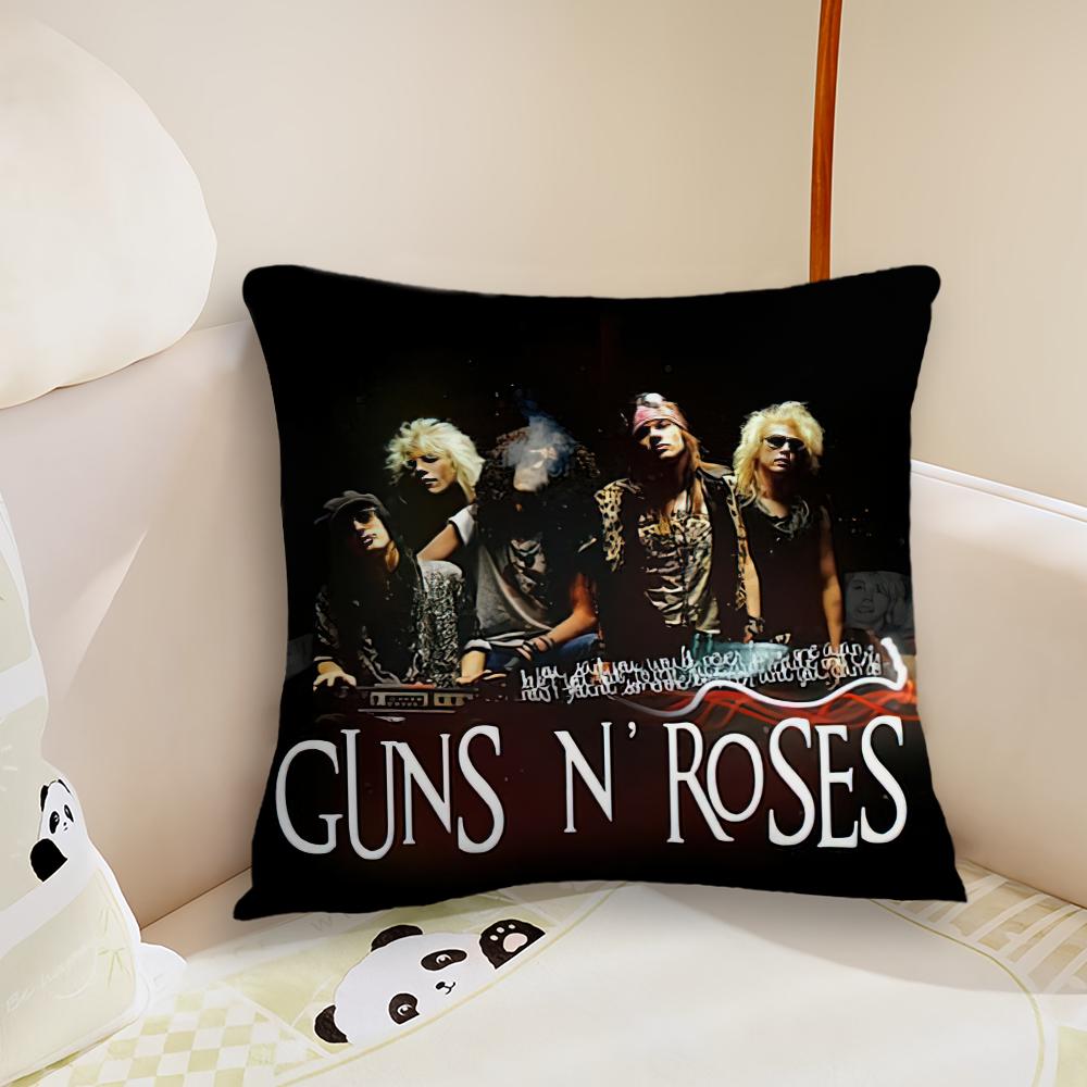 G-Guns N R-Roses Appetite for Destruction Pillow Case Living Room Sofa Cushion Cover Suitable For Home Bedroom Room Decoration