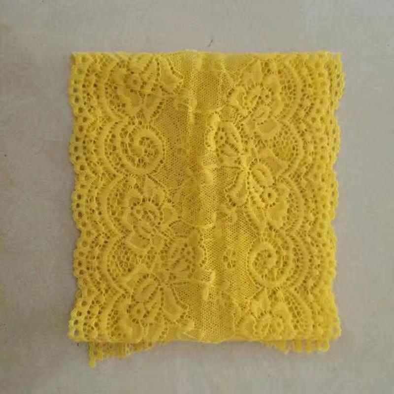 15cm Wide Soft Elastic Lace Trim for Skirts - Multi-color Options Available