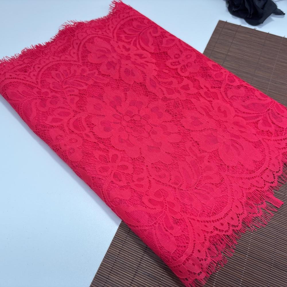 

Красное французское кружево шантильи 3 м x 32 см, неэластичное кружево из нейлона с фестончатым ресничным краем для шитья, бюстгальтера, нижнего белья, платья, одежды, рукоделия 3 meters x 32 cm красный