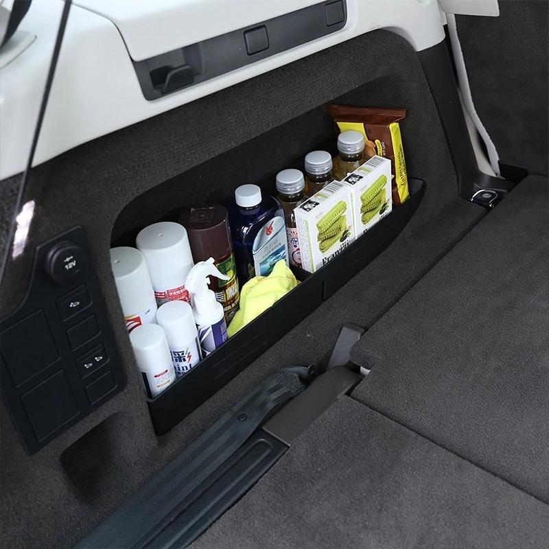 For Land Rover Discovery 5 LR5 L462 2017-2018 ABS Plastic Black Car Rear Trunk Tail Multifunction Storage Box Auto