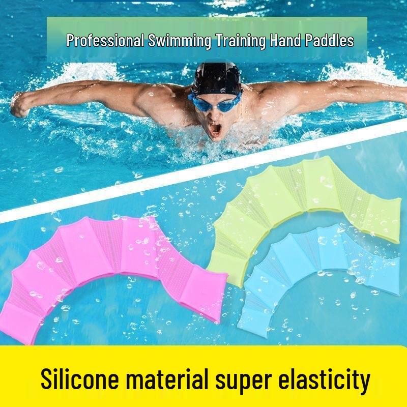 Silicone Hand Paddle for Youth & Adults - Thickened Frog Design for Snorkeling & Paddling