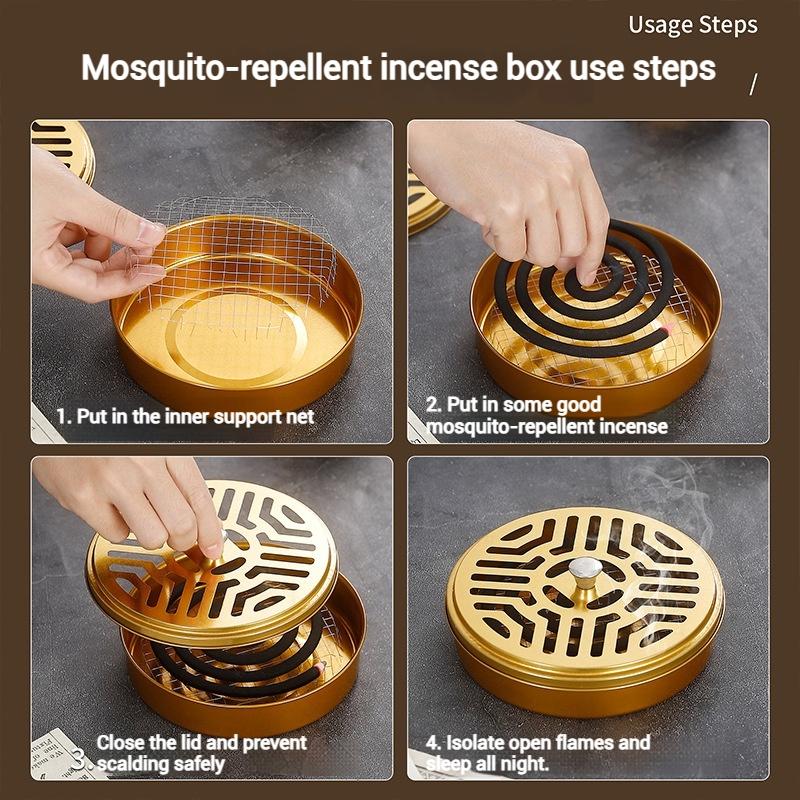 Mosquito Coil Holder Portable Mosquito Coils Tray Anti-Mosquito Repellent Tools Camping Use Insect Prevention Home Decor