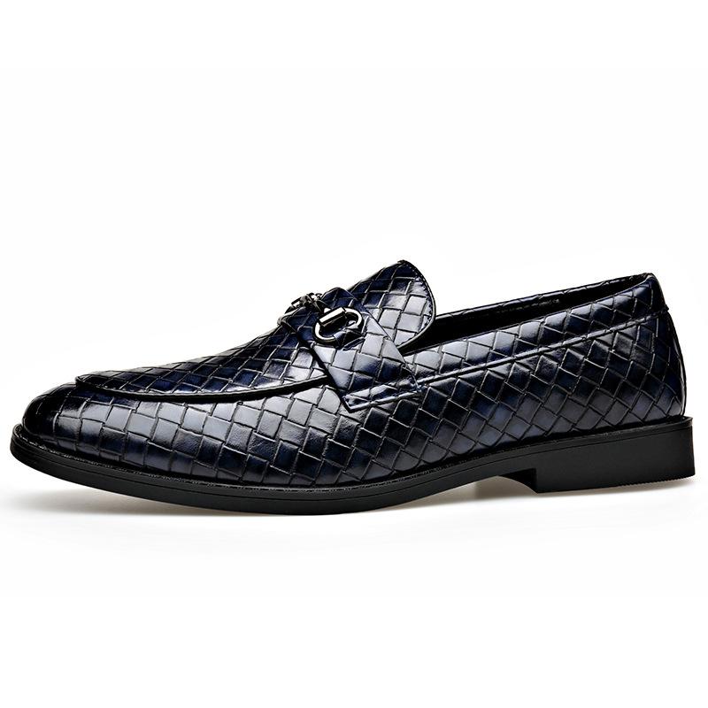 Fashion Spring Autumn New Alligator Print Luxury Shoes for Men Big Size Double Buckle Loafers Male British Style Business Dress Shoe Man