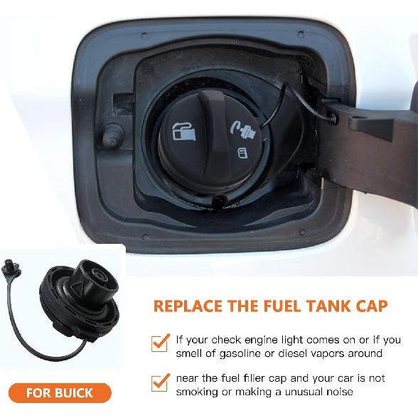 Fuel Gas Cap GT261 19207873 Fit for Buick LeSabre 1998-2005 for Park Avenue 1998-2005 for Rendezvous 2002-2005 for Rainier 2004 Gas Cap Fuel Cap Fuel