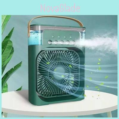 Ventilateur Nébuliseur Climatiseur Portable Rafraîchisseur d'Air Domestique Lumières de Nuit LED