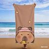Lustiges Capybara Mikrofaser Strandtuch, Niedliches Wassermelonen-Tier Handtuch, Trendige Kawaii Reise Decke für Damen Kinder Geschenk