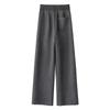 Women's Elastic Waist Draped Wide-Leg Pants