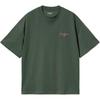 Solid Color Letter Print Crew Neck Pullover Straight Cut Short Sleeve T-Shirt Men Tops Green I033828-2JF-XX