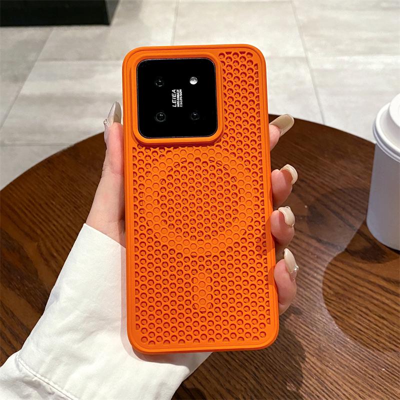 

Розкішне розсіювання тепла для магнітного чохла Magsafe для Xiaomi 15 14 Pro 13 Redmi K70 K60 Ultra Breathable Cooling Mesh Hard Cover For Mi 13