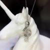 18K White Gold Musical Note Diamond Necklace – Versatile Luxury Clavicle Jewelry for Women