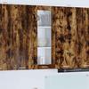 Hanging Cabinet Smoked Oak 40 x 31 x 100 cm Wood Based Panel