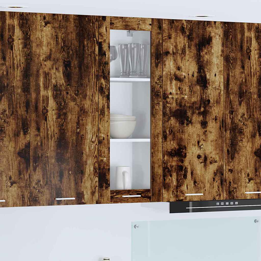 Hanging Cabinet Smoked Oak 40 x 31 x 100 cm Wood Based Panel