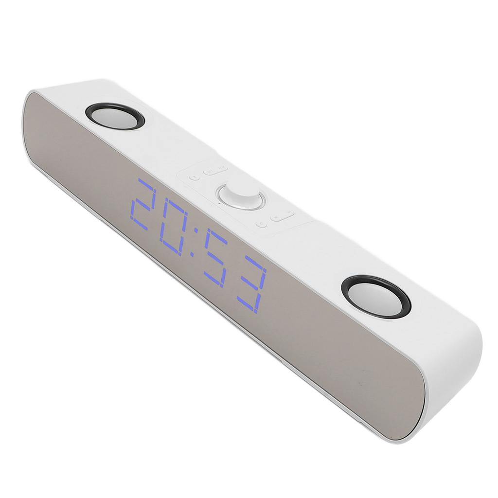 Computer Speaker HiFi Stereo Built In Subwoofer Support USB   In PC Gaming Speaker with Alarm Clock FM Radio for Laptop Display